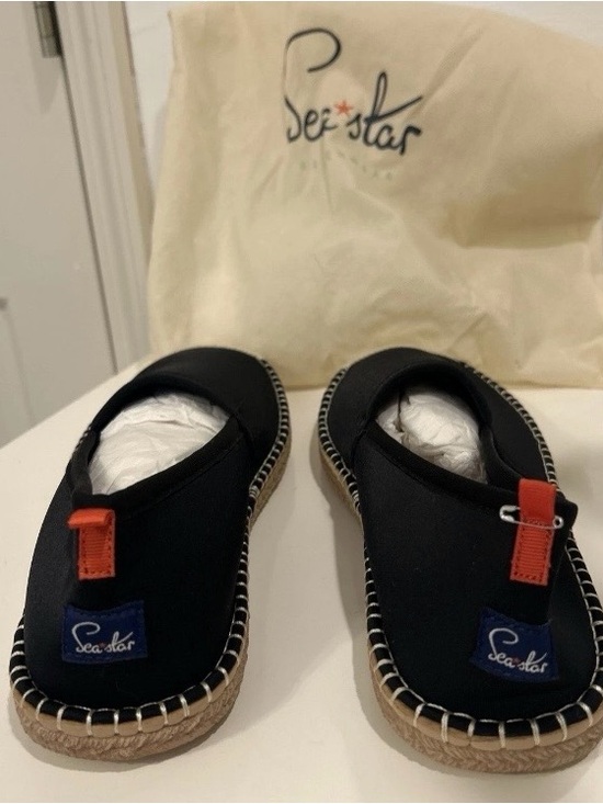 Sea Star Black Canvas Slip-On Espadrille Loafers main image 7